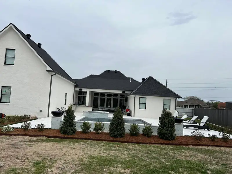 Beautiful hardscaping landscape crafted and installed by Southern Grounds, LLC in the greater new orleans area