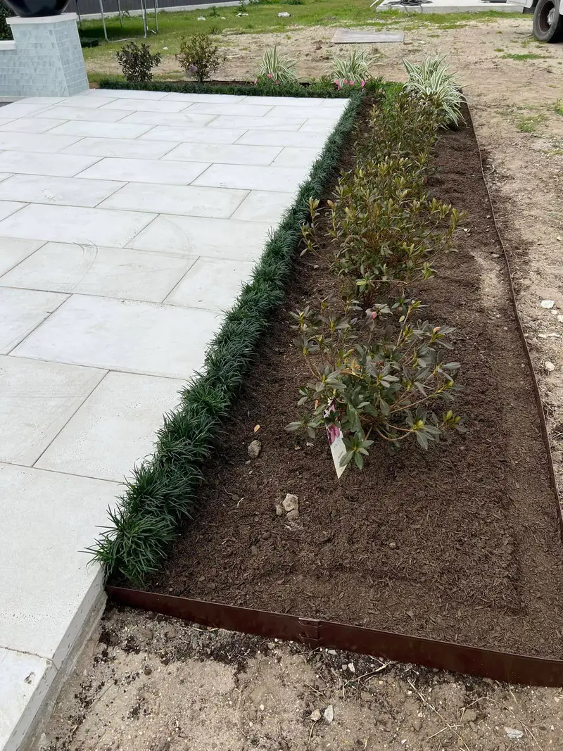 Beautiful hardscaping landscape crafted and installed by Southern Grounds, LLC in the greater new orleans area