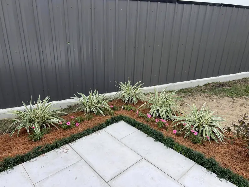 Beautiful hardscaping landscape crafted and installed by Southern Grounds, LLC in the greater new orleans area