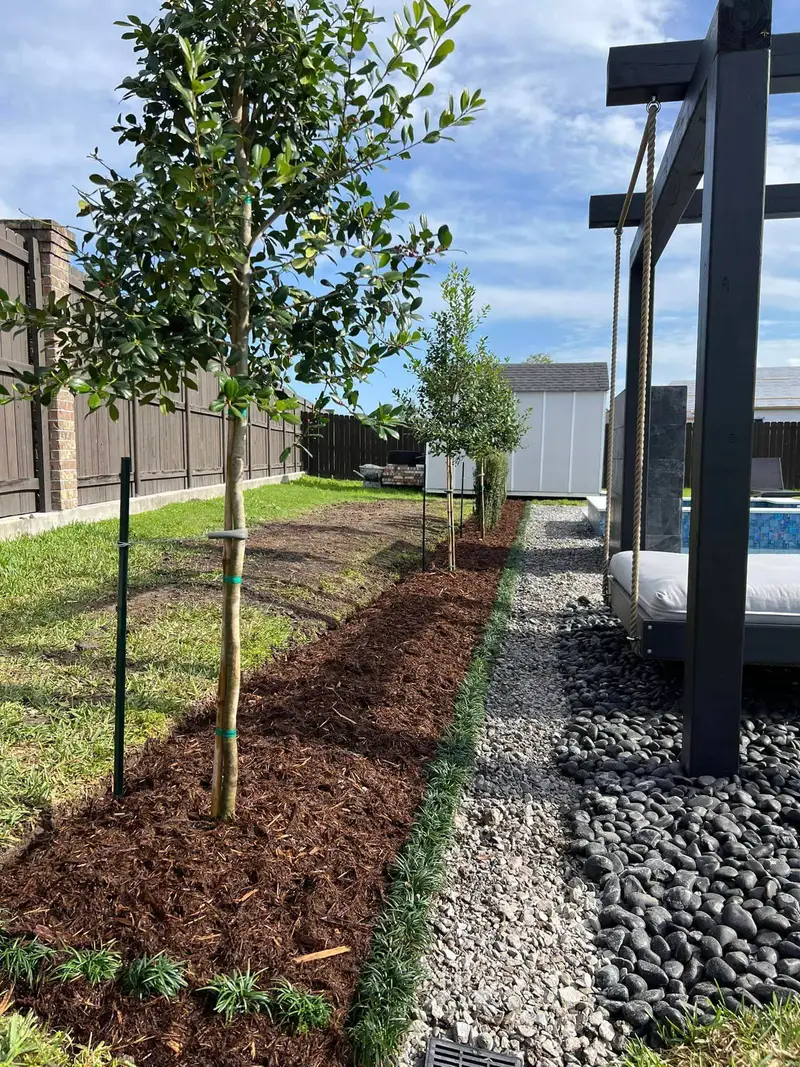 Beautiful hardscaping landscape crafted and installed by Southern Grounds, LLC in the greater new orleans area