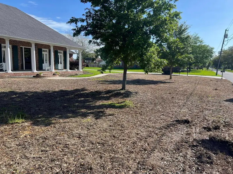 Fresh sod installation by Southern Grounds LLC, transforming a New Orleans backyard with lush, green, and healthy grass.