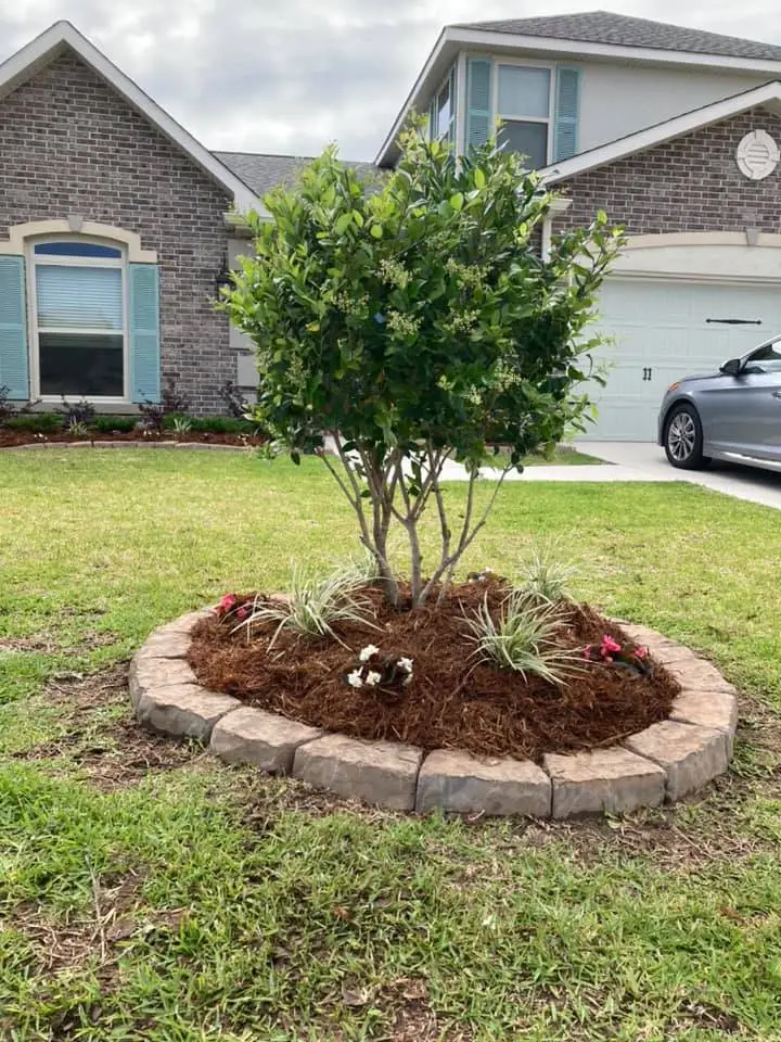 Beautiful hardscaping landscape crafted and installed by Southern Grounds, LLC in the greater new orleans area