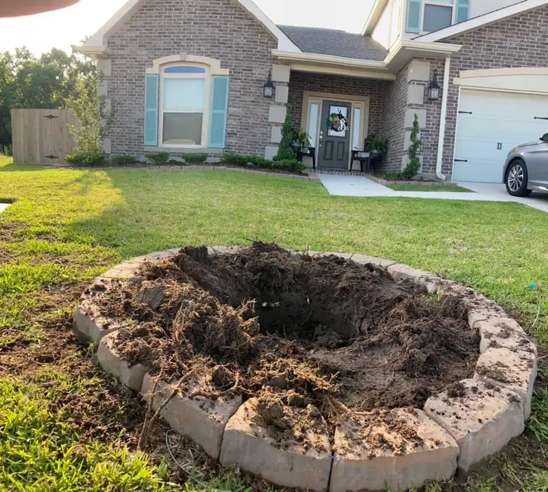 Beautiful hardscaping landscape crafted and installed by Southern Grounds, LLC in the greater new orleans area