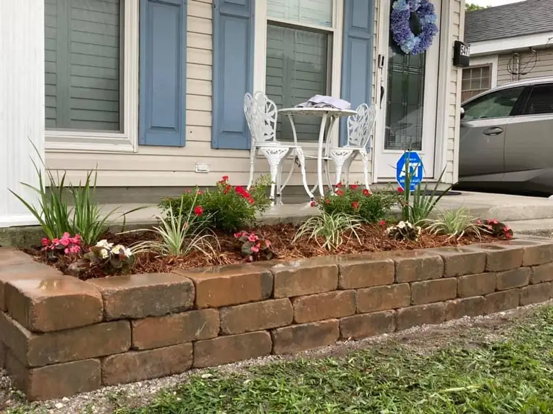 Beautiful hardscaping landscape crafted and installed by Southern Grounds, LLC in the greater new orleans area