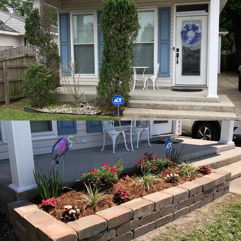 Beautiful hardscaping landscape crafted and installed by Southern Grounds, LLC in the greater new orleans area