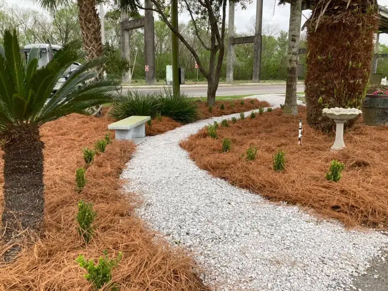 Beautiful hardscaping landscape crafted and installed by Southern Grounds, LLC in the greater new orleans area