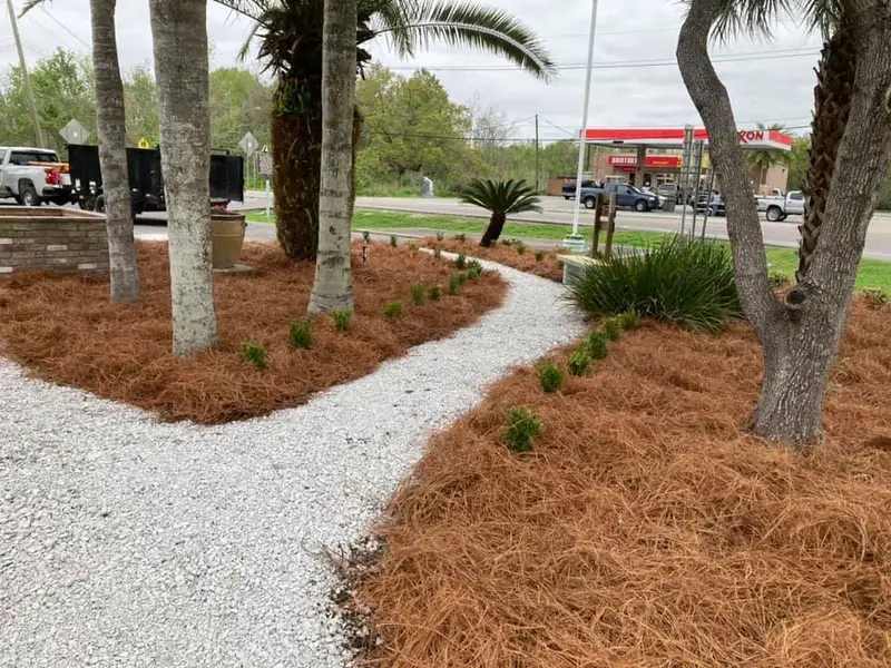 Beautiful hardscaping landscape crafted and installed by Southern Grounds, LLC in the greater new orleans area