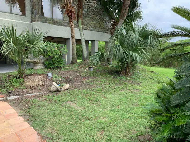 Beautiful landscaping flowerbeds with mulch crafted and installed by Southern Grounds, LLC in the greater new orleans area